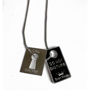 Christian Dior Secret Hotel Necklace Do Not Disturb RARE